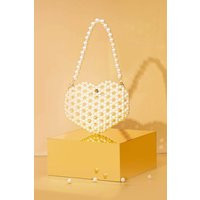 Aria Mini Heart Bag Off-White, Pearl Beaded Bag, Evening Bag, Handmade Clutch, Kiss Lock Bag, Vintage Inspired Purse, Wedding Bag | Etsy (US)