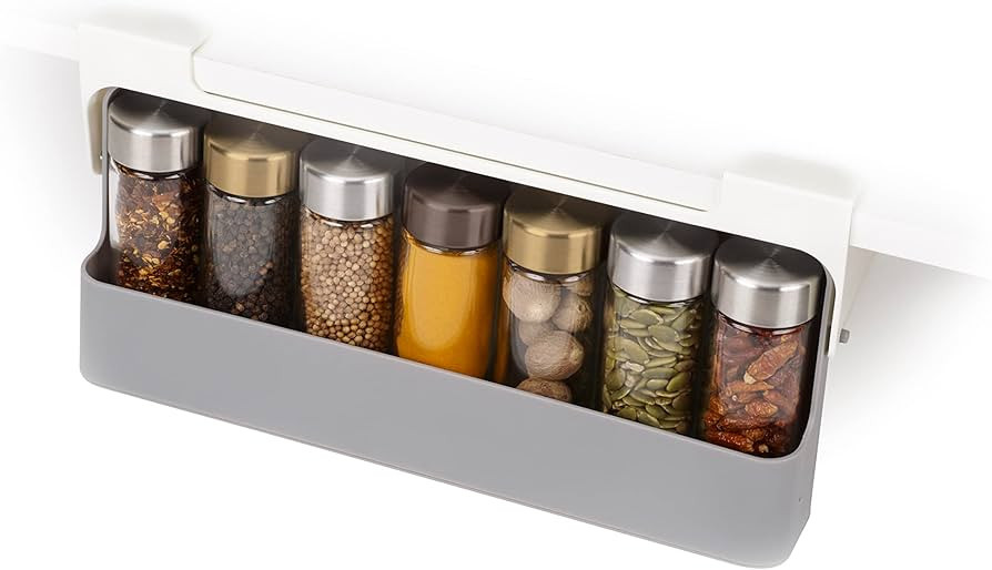 Joseph Joseph CupboardStore Spice Organizer 3M Tape Under-Shelf Pull Out Drawer Storage for Cabin... | Amazon (US)