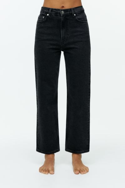 ROSE Cropped Straight Stretch Jeans | H&M (UK, MY, IN, SG, PH, TW, HK)