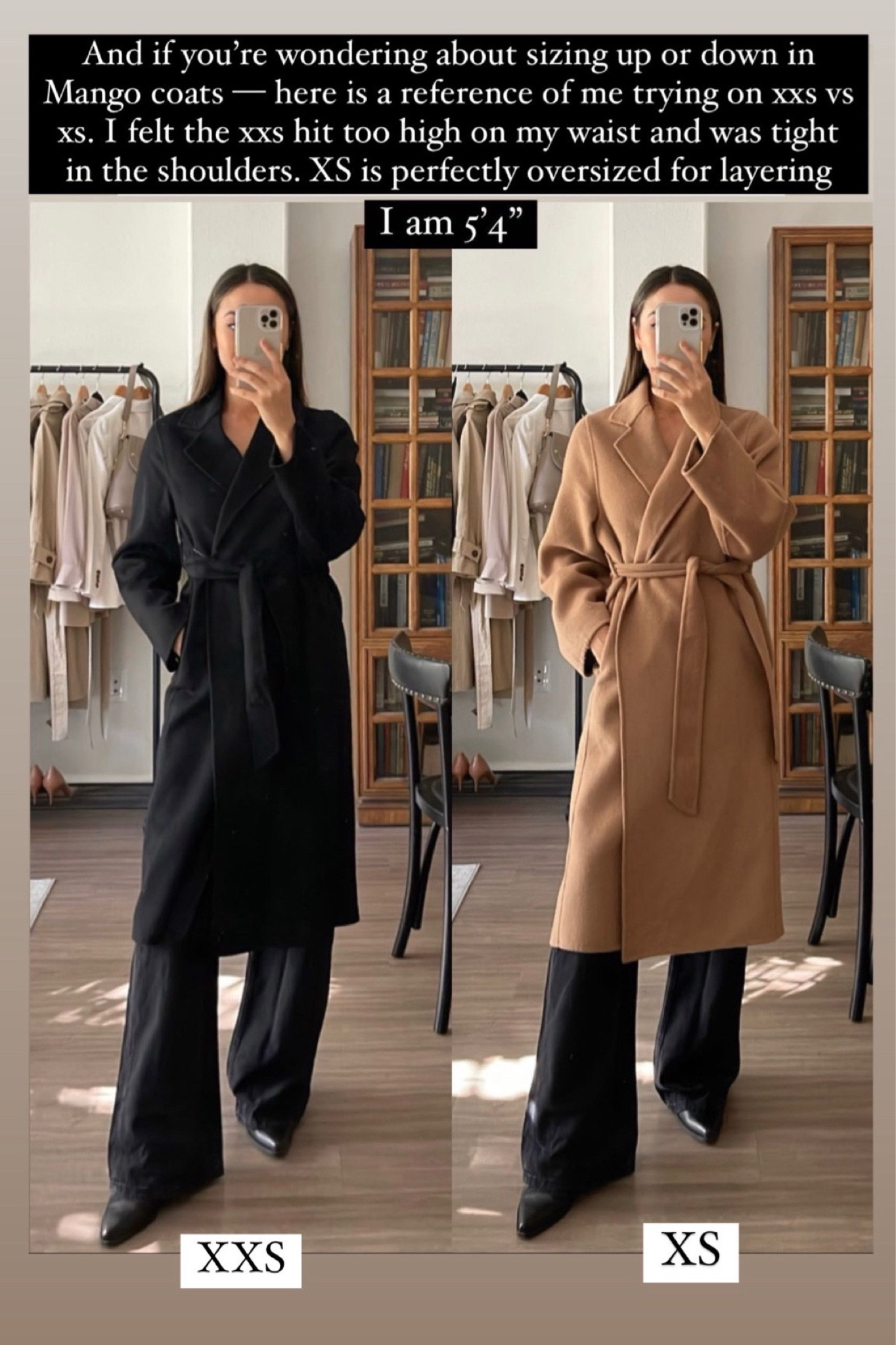 Mango coat size comparison 

- linked to some other favorite coats, some are on sale//a few left!! 

#LTKsalealert #LTKSeasonal #LTKMostLoved