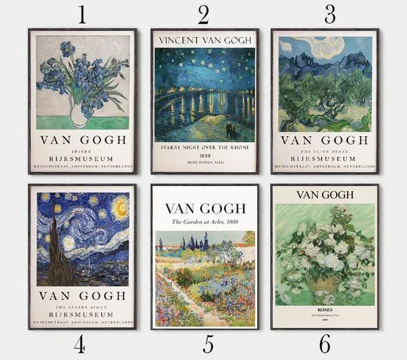 Vincent Van Gogh Poster, Van Gogh Art Print, Printable Van Gogh, Gallery Wall Print, Art Poster, ... | Etsy (US)
