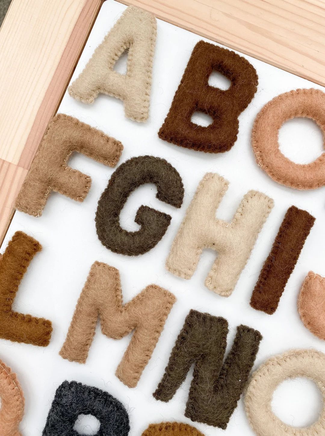 Felt Alphabet Uppercase Letters Wool Pretend Play | Etsy (US)