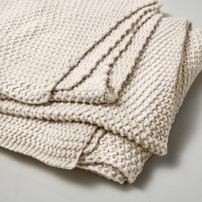 Chunky Knit Bed Blanket - Casaluna™ | Target