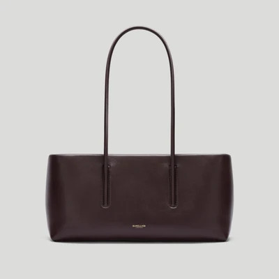 DeMellier The Stockholm Shoulder in Bordeaux Fine Grain Leather Shoulder bag | DeMellier
