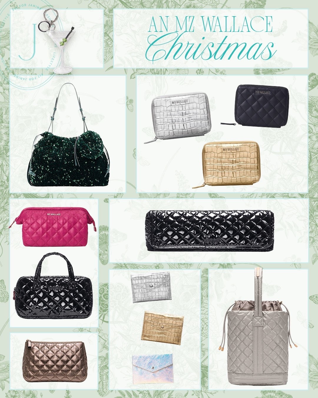 Who does not love a fabulous gift from MZ Wallace, and perfect for that special someone on your list who has everything!

Fit4Janine, Gift Guide, Holiday Gifts, Purses, Clutches, Travel, Wine Tote, Travel Bags, Cosmetic Bags

#LTKHoliday #LTKGiftGuide #LTKTravel