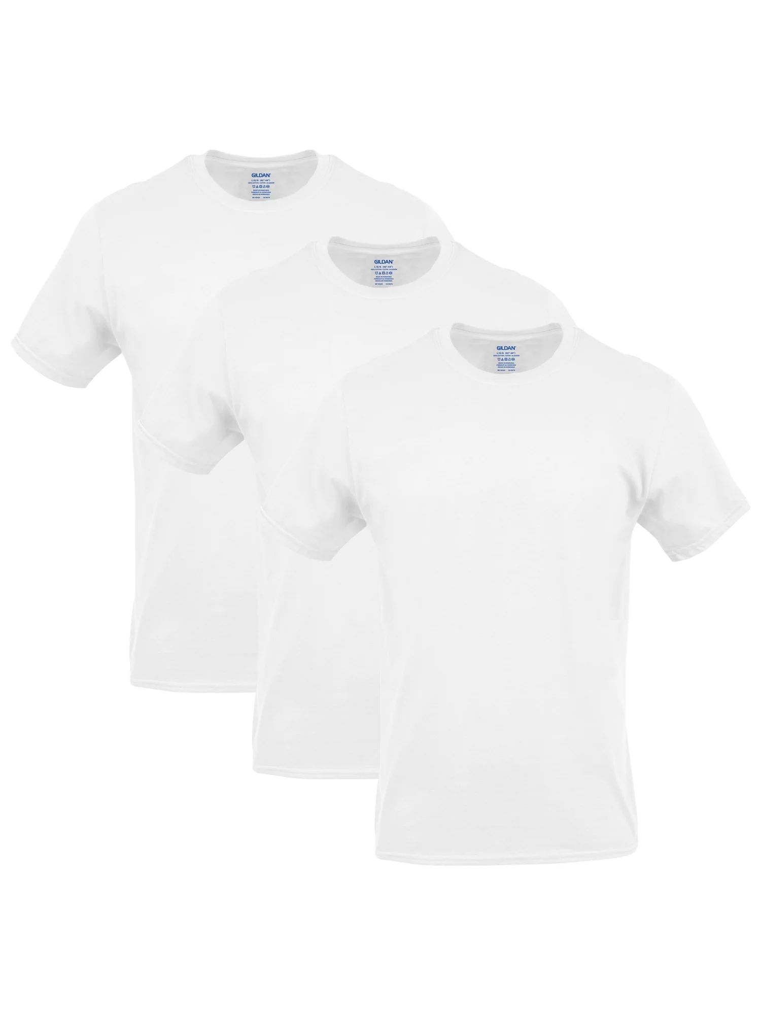 Gildan Men's Crew T-Shirts, 3-Pack - Walmart.com | Walmart (US)