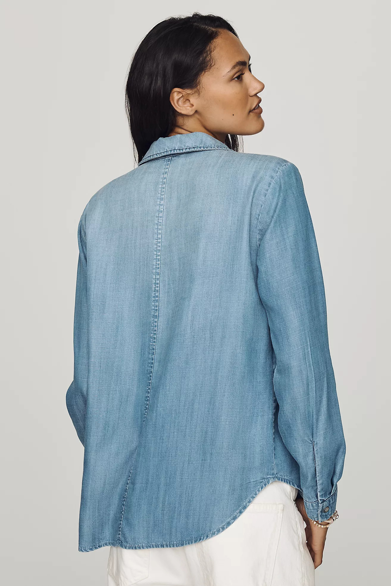Cloth & Stone Double-Pocket Denim Buttondown Shirt | Anthropologie (US)