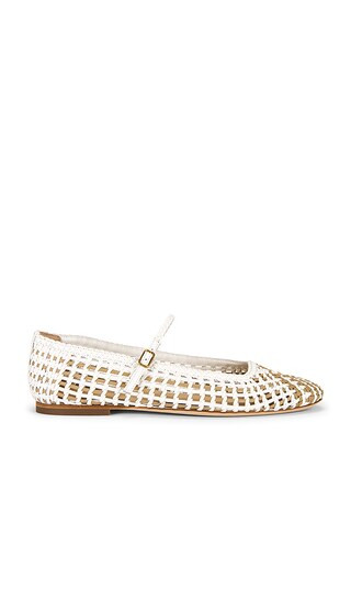 Ellie Woven Flat in Coconut & Sand | Revolve Clothing (Global)