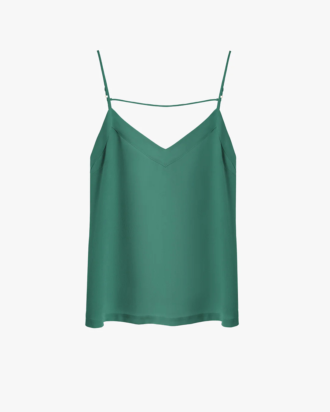 Women's Silk Cami Top in Sea Green | Size: Large | 3 Ply Silk by Cuyana | Cuyana