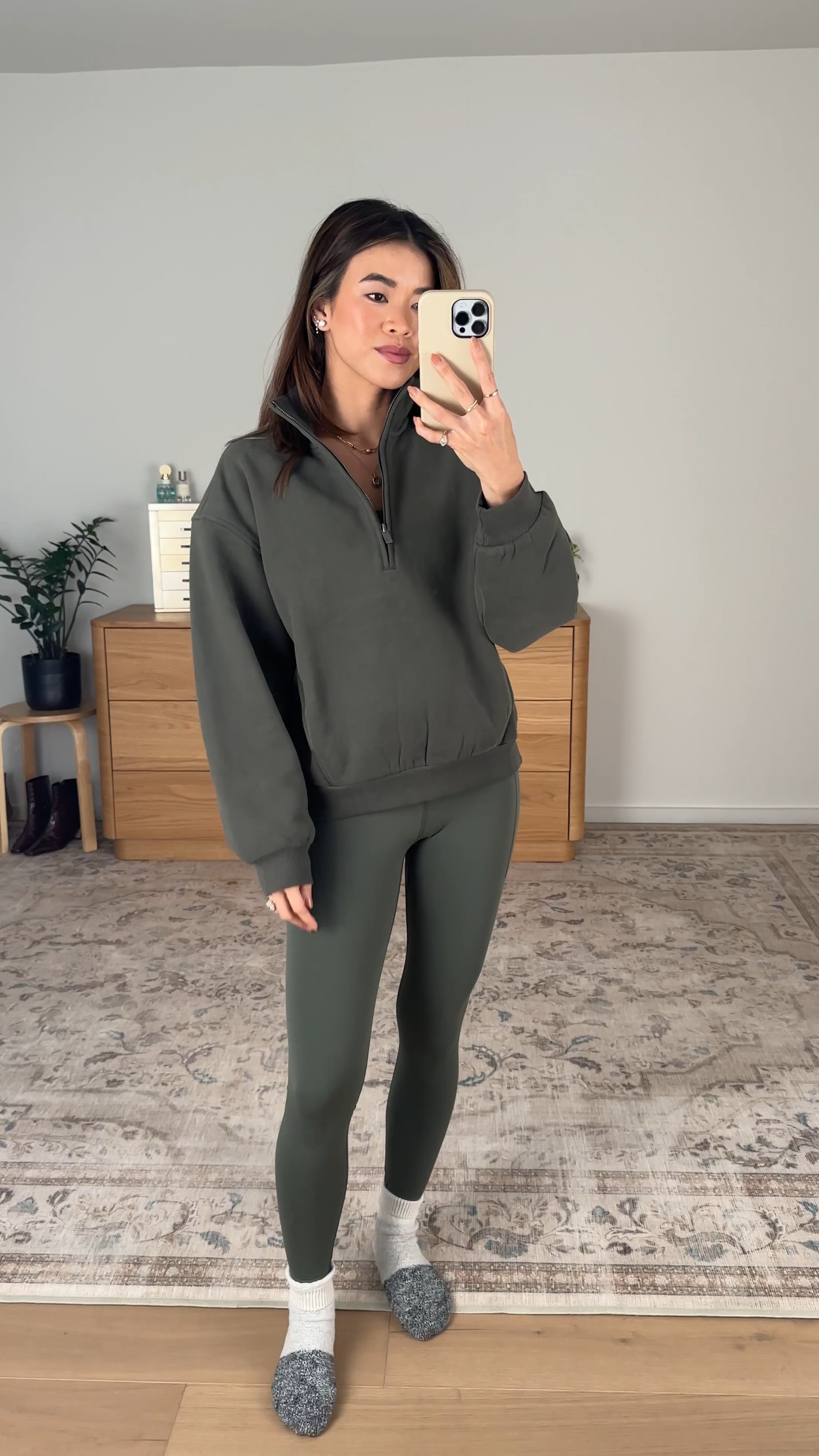 I’m obsessed with this green color for fall! @Vuori US has such cute colorways.

Sizing info:
-Vuori Restore Oversized Half Zip
(Size Small in Army)
-Vuori AllTheForm Leggings (Size XS regular in Army)

Vuori try on, Vuori loungewear, Vuori matching set, cute matching set, cute loungewear, petite friendly leggings, petite loungewear, petite activewear, casual outfits, outfit of the day, green leggings, green pants, petite pants, green petite leggings, fall pants, fall outfit, vacation outfit, travel outfit, best petite pants, comfy pants, fall style, petite fall style, leggings, activewear leggings

#LTKootd #LTKSeasonal #LTKPetite