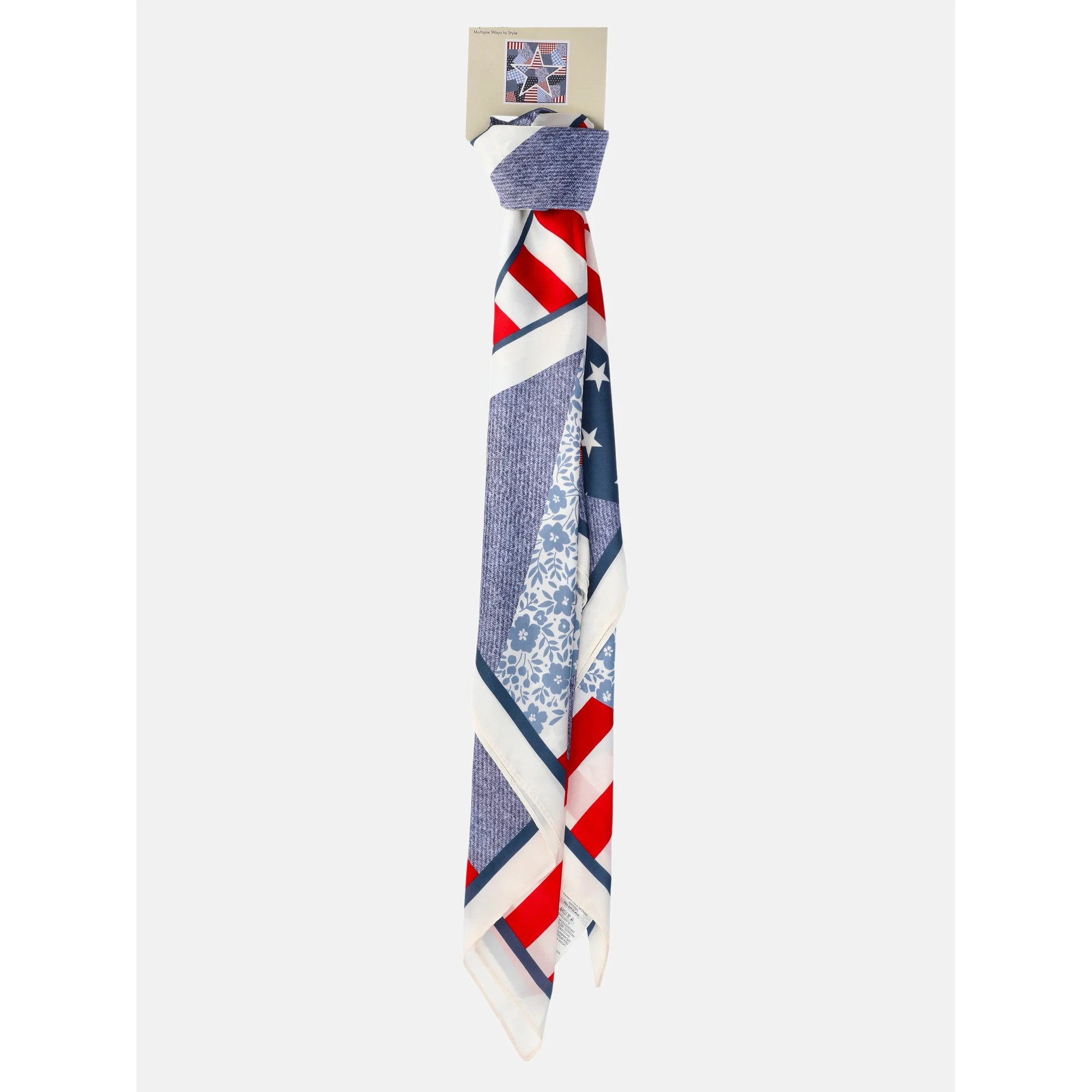 No Boundaries Women's Americana Print Square Scarf | Walmart (US)