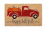 Happy Fall Y'all Pumpkin Antique Pickup Truck Door Mat | Fall Doormat | Welcome Mat | Fall Door Mat  | Amazon (US)