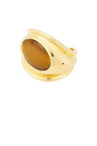 TOM FORD Tiger Eye Cuff Bracelet in Metallic Gold | FWRD 