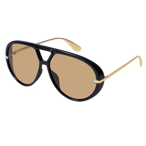mosanana Trendy Oversized Aviator Sunglasses for Women Cool Black Brown | Amazon (US)