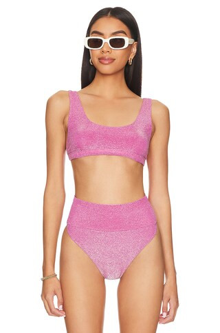 Peyton Top in Fuchsia Purple Shine | Revolve Clothing (Global)