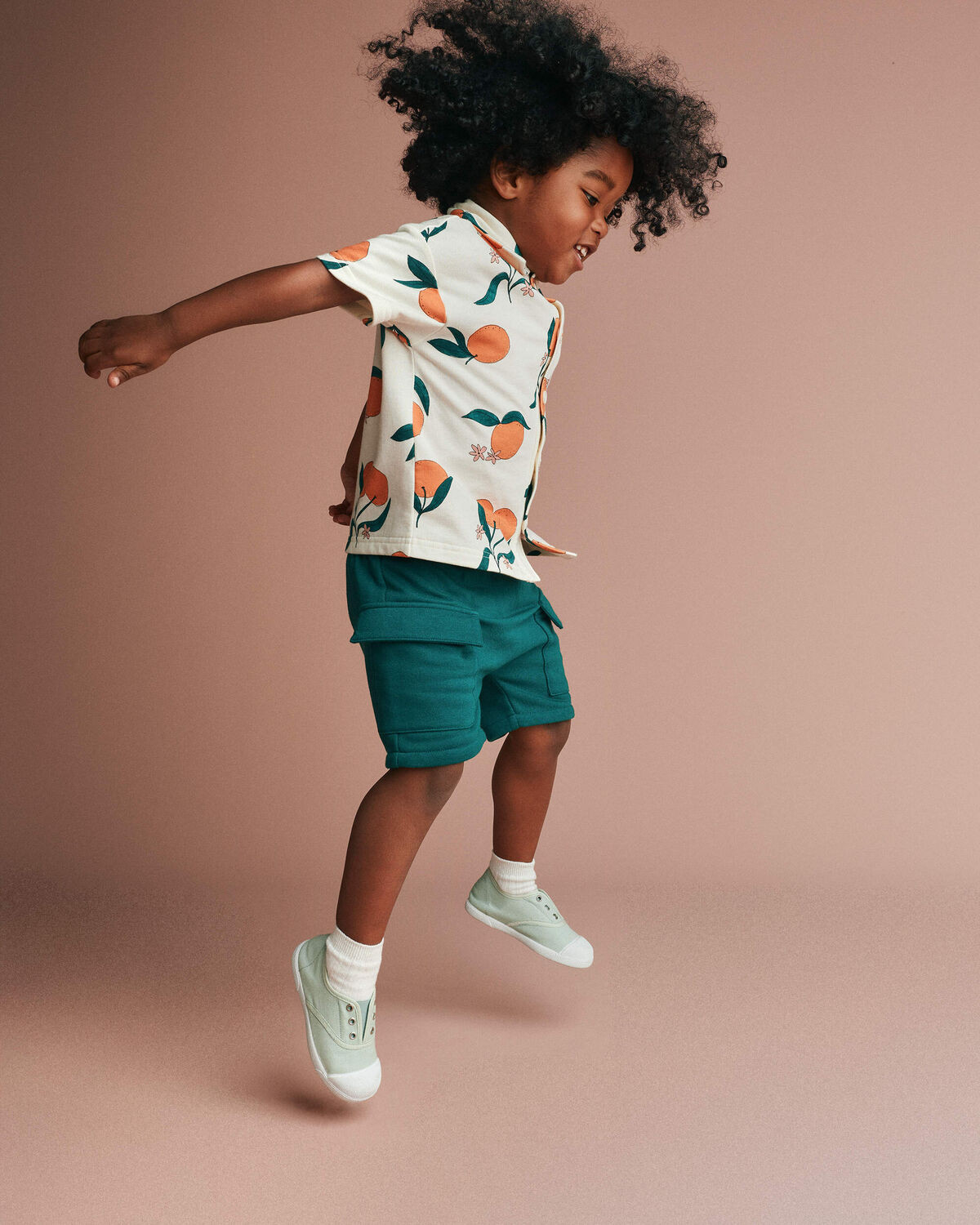Toddler Boy French Terry Cargo Shorts - Green - Otter Avenue | Carter's | Carter's Inc