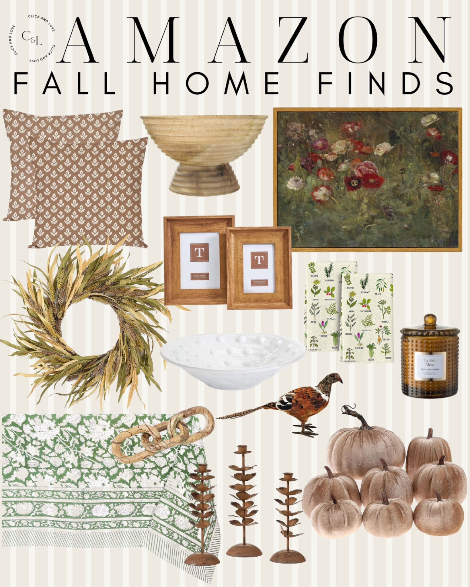 Amazon fall finds ✨ this table cloth is perfect to transition the seasons. Available in several colors and sizes!

Velvet pumpkins, candle, faux plant, table cloth, framed art, wreath, fall wreath, picture frame, wooden frame, picture frames, accent pillows, pillow covers, chain link, napkins, tablescape, dining room, gold platter, entryway, living room, Fall decor, seasonal decor, Fall, budget friendly home decor, interior design, style tip, fall favorites, fall finds, Amazon, Amazon home, Amazon must haves, Amazon finds, amazon favorites, Amazon home decor, Amazon furniture, affordable home finds, budget friendly home decor, pheasant find, decorative bowl #amazon #amazonhome

#LTKSeasonal #LTKFindsUnder50 #LTKHome