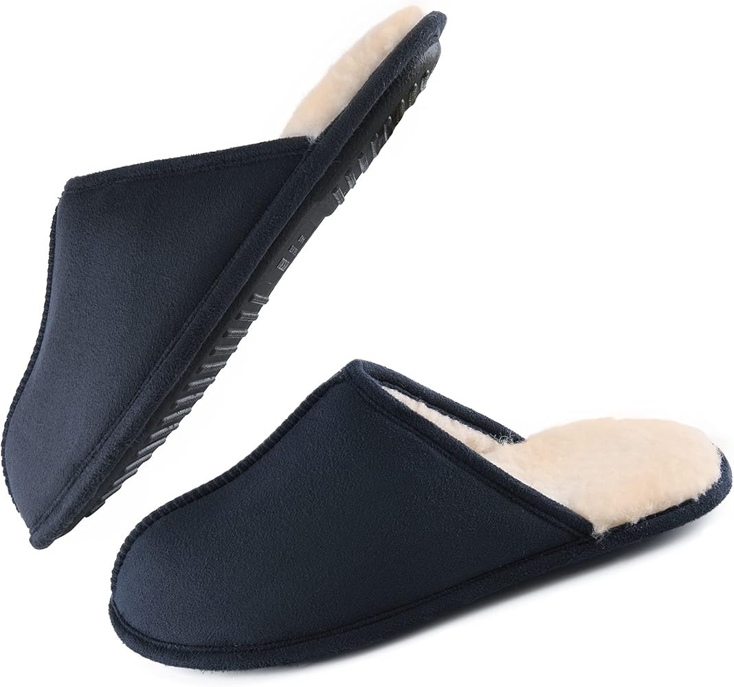 LORDFON Mens-Memory-Foam-Slip-On-House-Slippers Closed Toe Scuff Indoor Home Slipper for Men Comf... | Amazon (US)