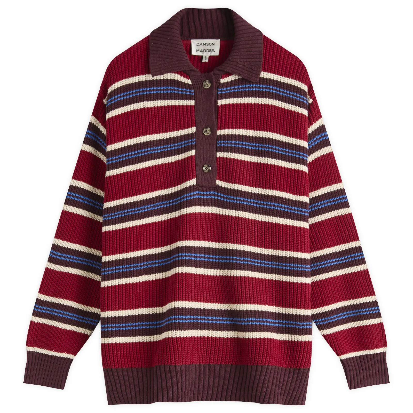 Damson Madder Ilona Striped Rugby Jumper | END. Clothing