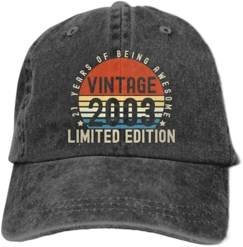 Vintage 2003 Limited Edition Hat for Women Men, Adjustable Printed 21 Years of Being Awesome Birt... | Amazon (US)