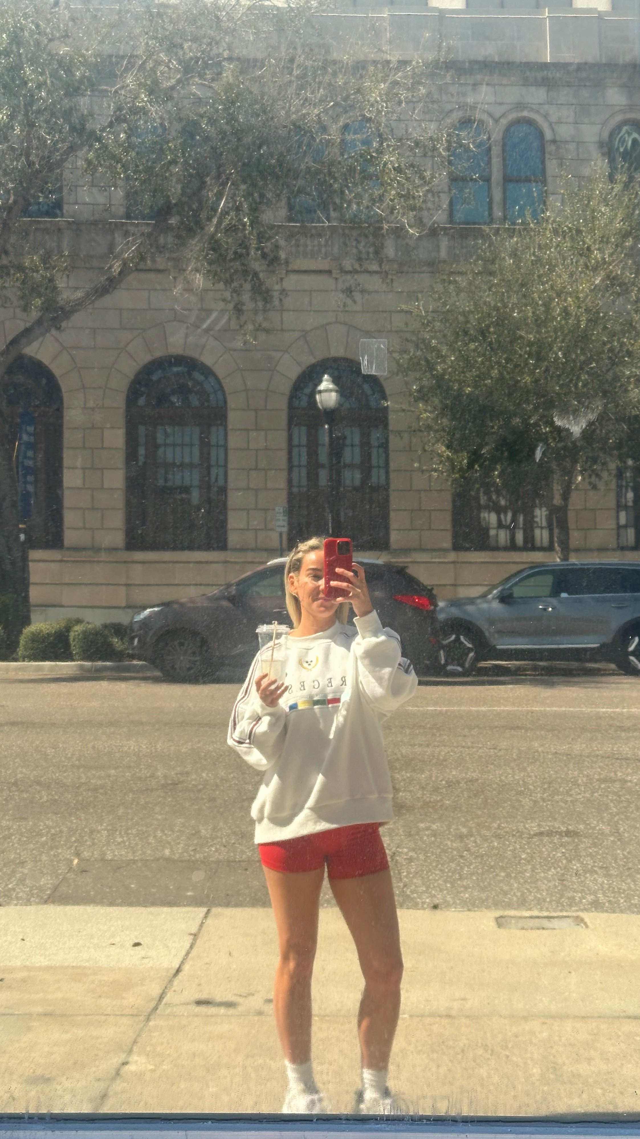 morning walk ootd

graphic sweatshirt (on sale): size M
lululemon lookalike bike shorts are on my amazon
sneakers TTS 

 #LTKdayinmylife #LTKfitnessgoals #LTKmorningroutine