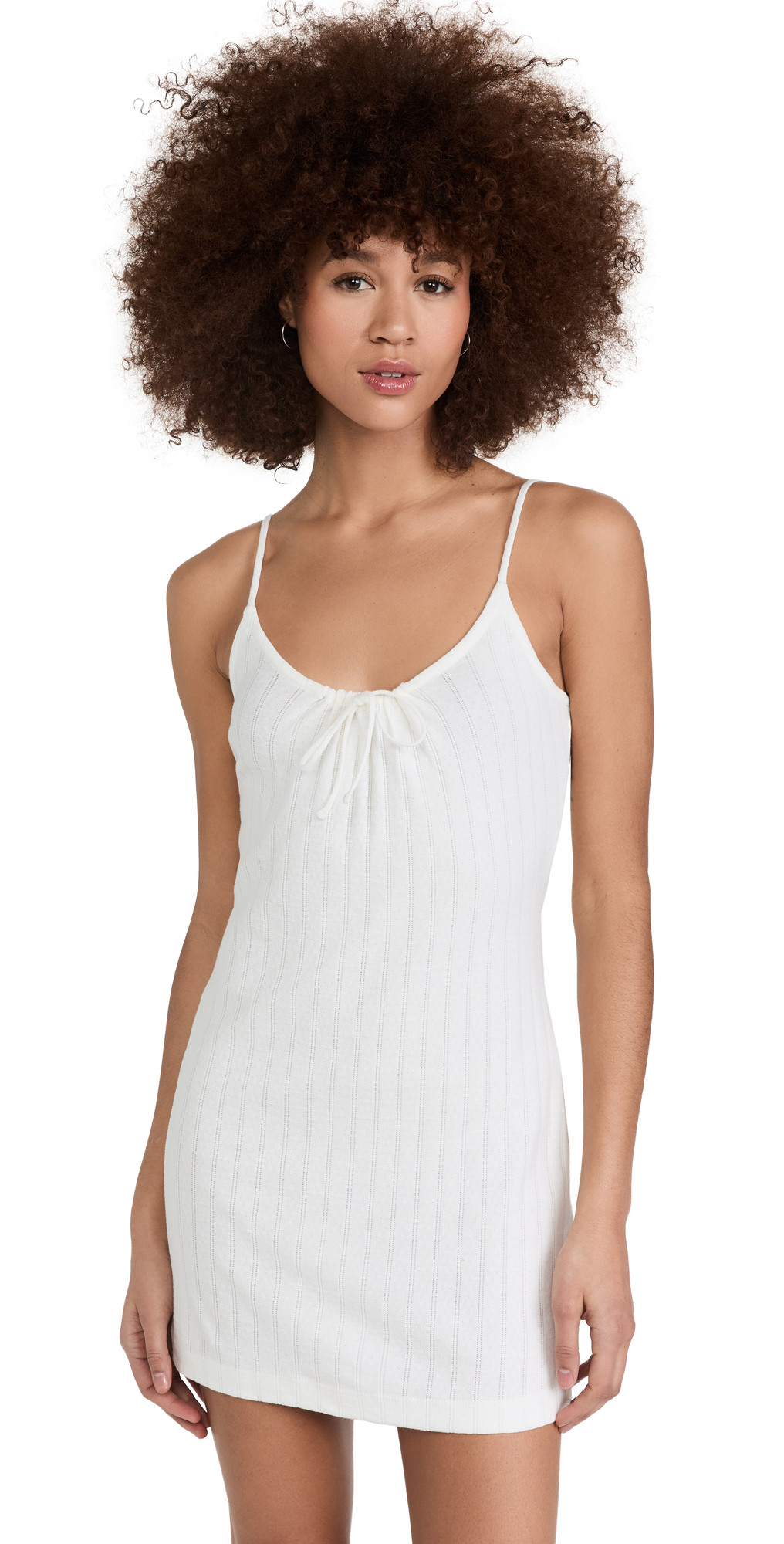 Leset Pointelle Tie Front Dress | Shopbop | Shopbop
