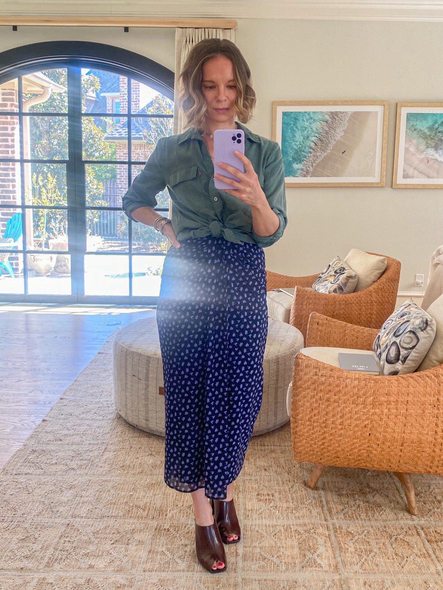 I’m kind of surprised how versatile this tea shirt from Levi’s really is. I bought it months ago and have worn it a ton. Today knotted at the waist with a super old skirt from Cabi and my favorite Sezane mules. 

#LTKSeasonal #LTKStyleTip #LTKOver40