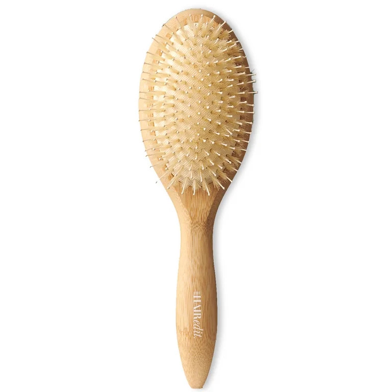 The Hair Edit Glossifier Boar Bristle Bamboo Hair Brush | Walmart (US)