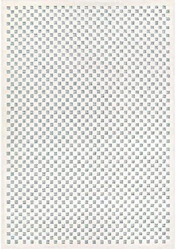 Simply Southern Cottage Lecompte Area Rug, 5' x 7', Light Blue | Amazon (US)