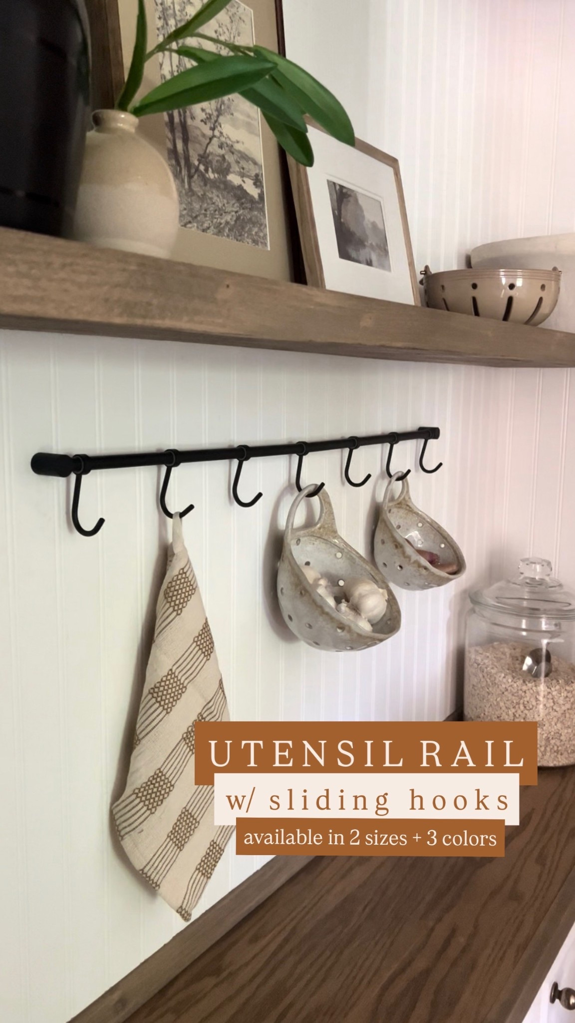 Pantry decor | pantry organization | kitchen utility rail | utensil organizer | coffee bar | berry bowls | colanders | kitchen shelf styling 

#LTKFindsUnder50 #LTKFindsUnder100 #LTKHome