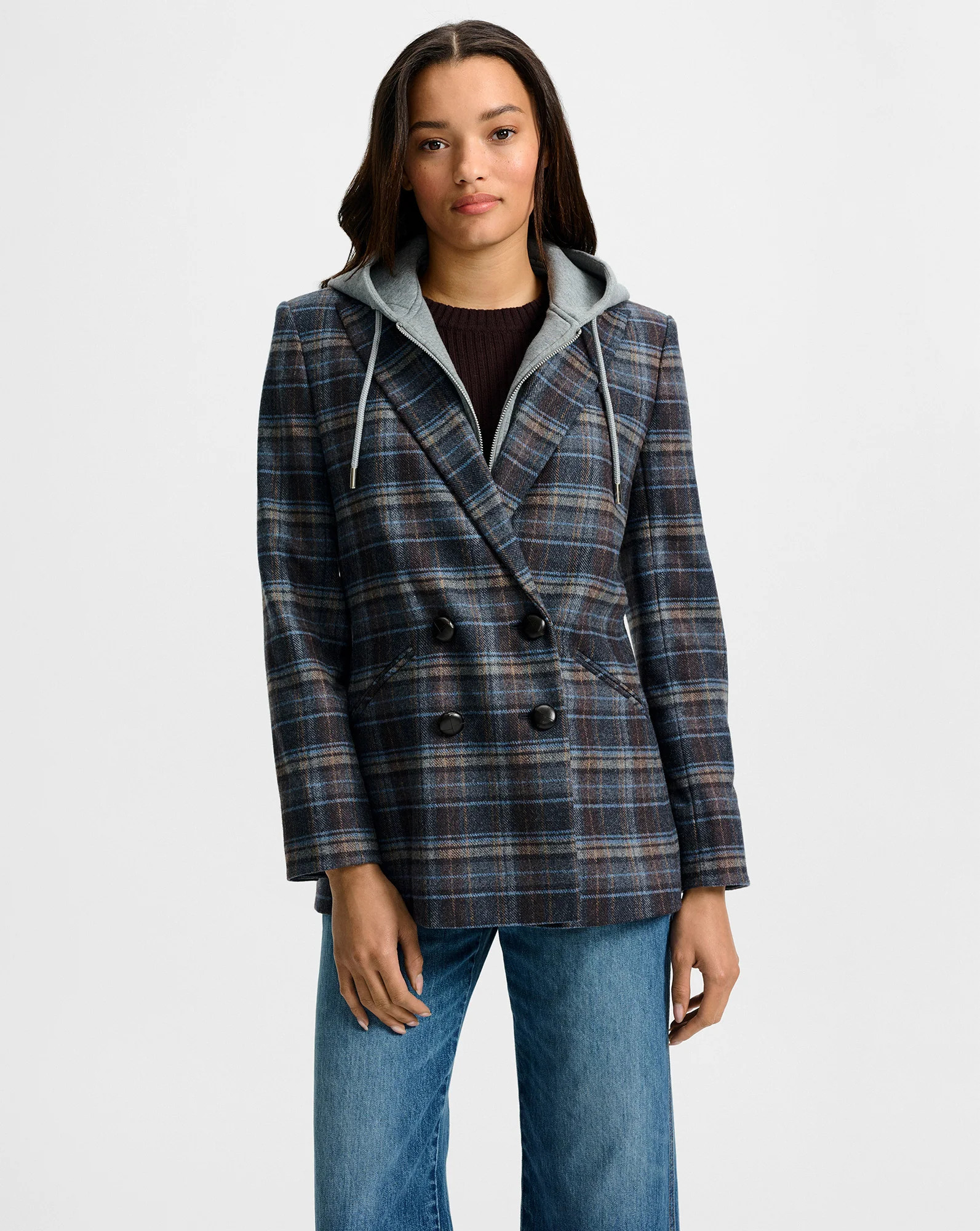 Oria Plaid Dickey Jacket | Veronica Beard