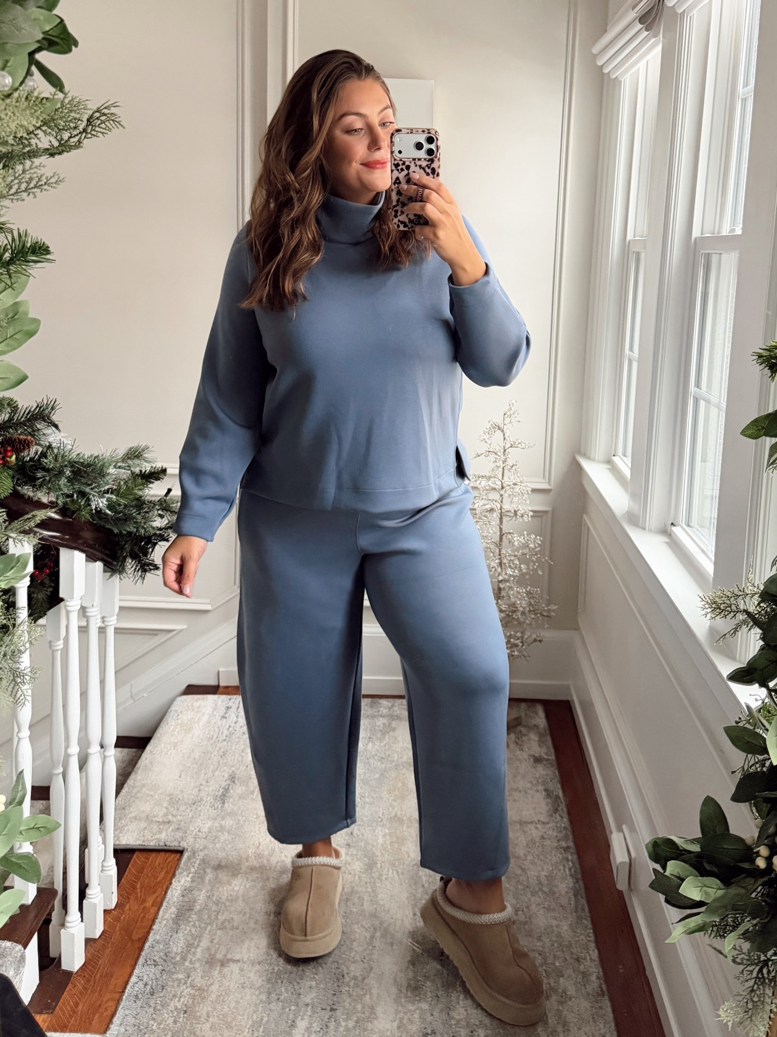 Wearing size 1X in top & pants. Use CARALYN15 at Spanx 

#LTKSeasonal #LTKActive #LTKMidsize