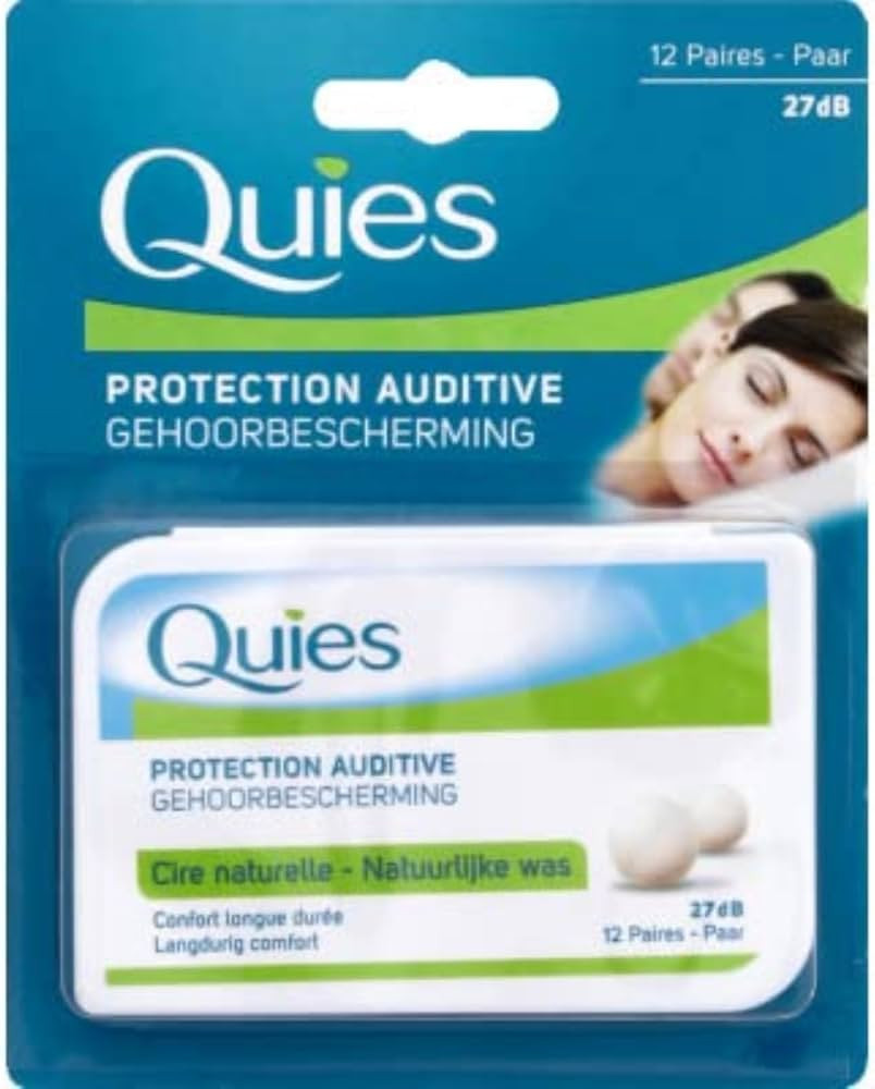 Quies Natural Wax Earplugs, 12 Pairs | Amazon (UK)