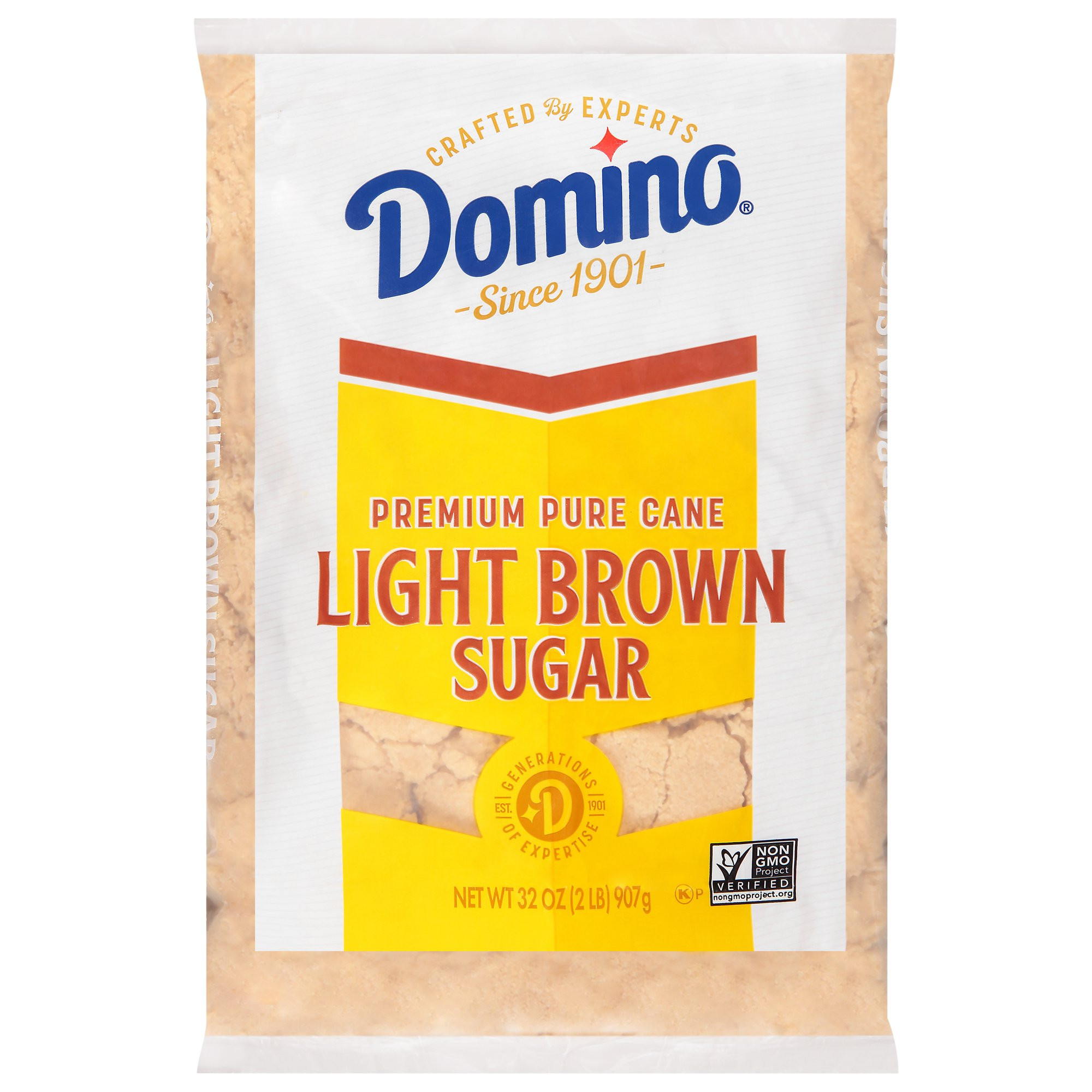 Domino Premium Pure Cane Light Brown Sugar, 2 lb - Walmart.com | Walmart (US)