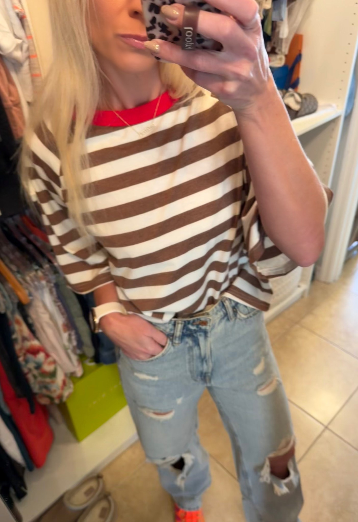 This look is under $50 (not including the sneakers) Wearing:
T-shirt size small (very oversized)
Jeans - size 0  (I could use 2 sizes smaller - these run huge)
Sneakers - size down 1-1.5 sizes I wear a size 7-7.5 and 6 in Adidas.

Budget friendly fashion/casual style

#LTKStyleTip #LTKFindsUnder50 #LTKOver40