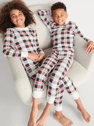 Gender-Neutral Matching Print Snug-Fit Pajama Set for Kids | Old Navy (US)