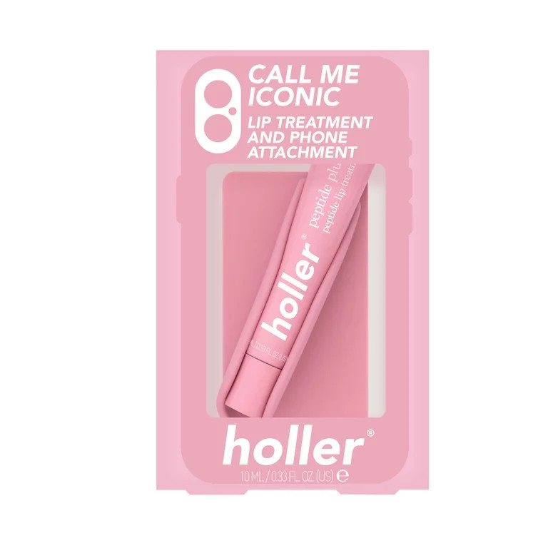 Holler Call Me Iconic Peptide Lip Gloss Treatment Set with Phone Holder, 2 Piece Set | Walmart (US)