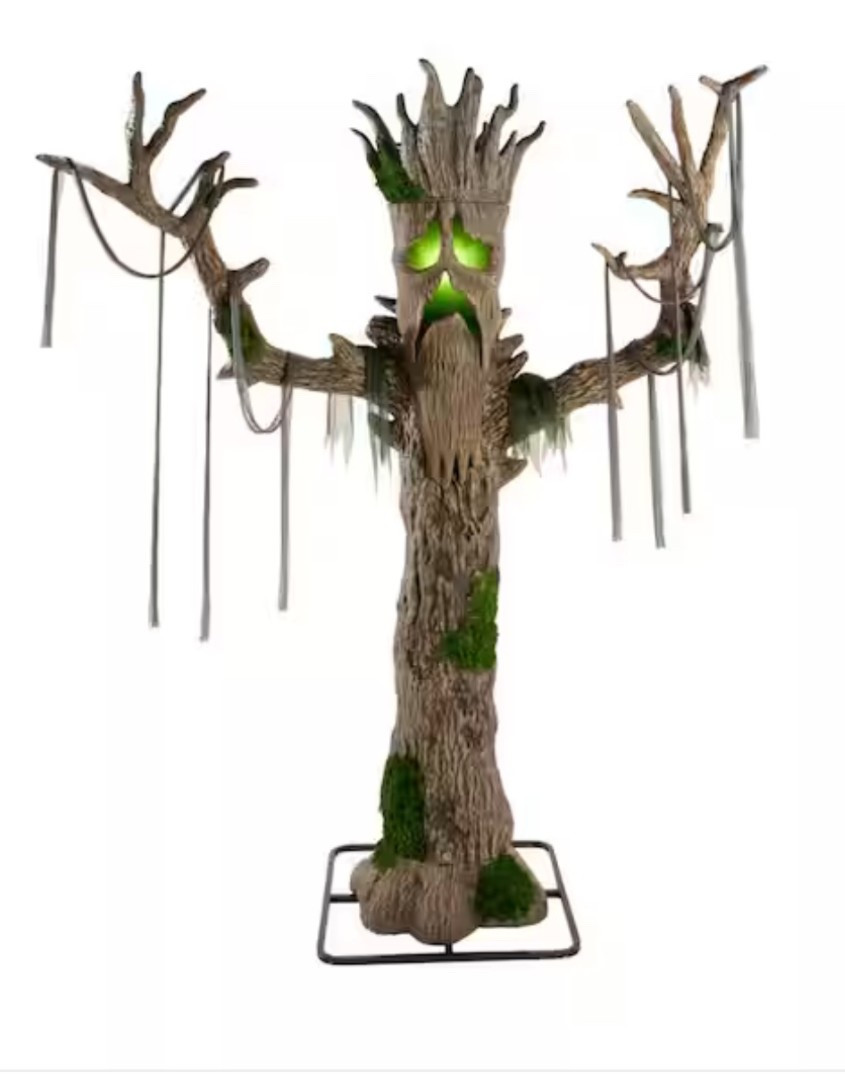 Tower over trick-or-treaters with the 9 ft. Gruesome Grounds Horrifying Hickory Animatronic 🌲💀 Featuring giant size, creepy design, and color-changing LED lights, this larger-than-life Halloween prop delivers the ultimate yard scare. Perfect for haunted house setups, Halloween parties, or creating a chilling centerpiece for your outdoor décor—this horrifying tree-like figure is guaranteed to stop guests in their tracks. 🎃👻🕸️

#LTKHome #LTKParties #LTKSeasonal