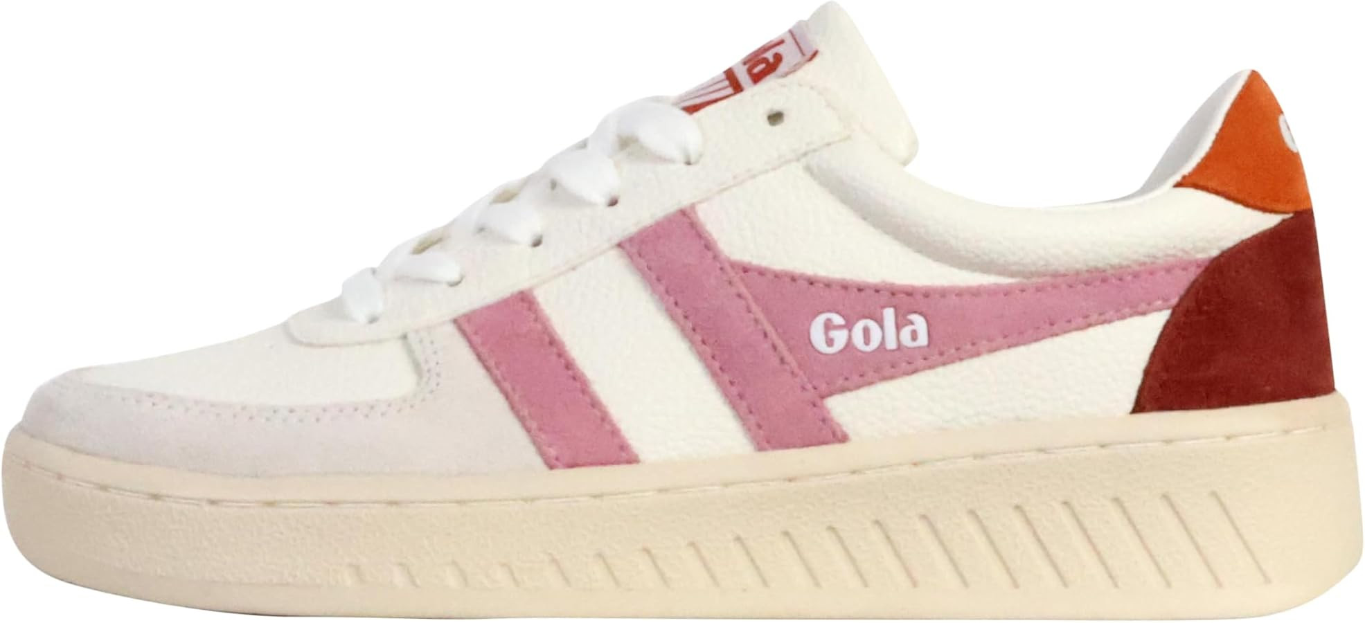 Gola, Women, Grandslam Trident, White/Candy/Moody Orange, 9, Medium | Amazon (US)