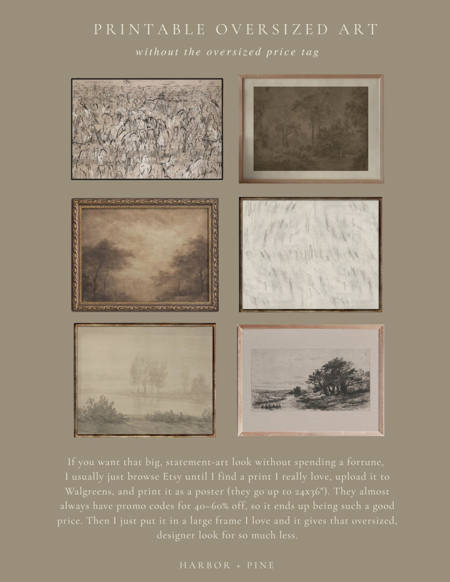 Some of my favorite printable art pieces to get oversized art for less! 

#LTKSaleAlert #LTKHome