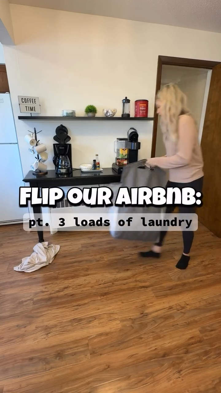 The answer to the question in part 2 is… ABOUT 10 HOURS 😬 And here is part 3️⃣: all about the laundry 🧺 

#airbnbcleaning #groupstay #smalltowncharm #thisoldhouse

#LTKHome #LTKstorytime #LTKdayinmylife