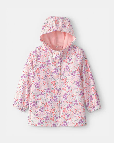 Toddler Girl Floral Raincoat - Pink | Carter's | Carter's Inc