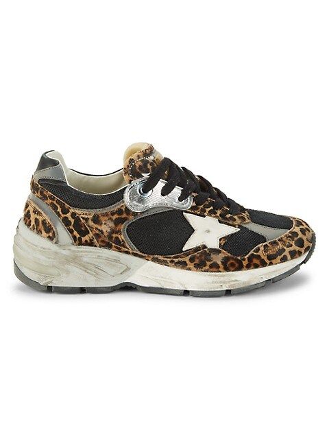 Women's Superstar Leopard-Print Pony Hair Distressed Trainers | Saks Fifth Avenue OFF 5TH