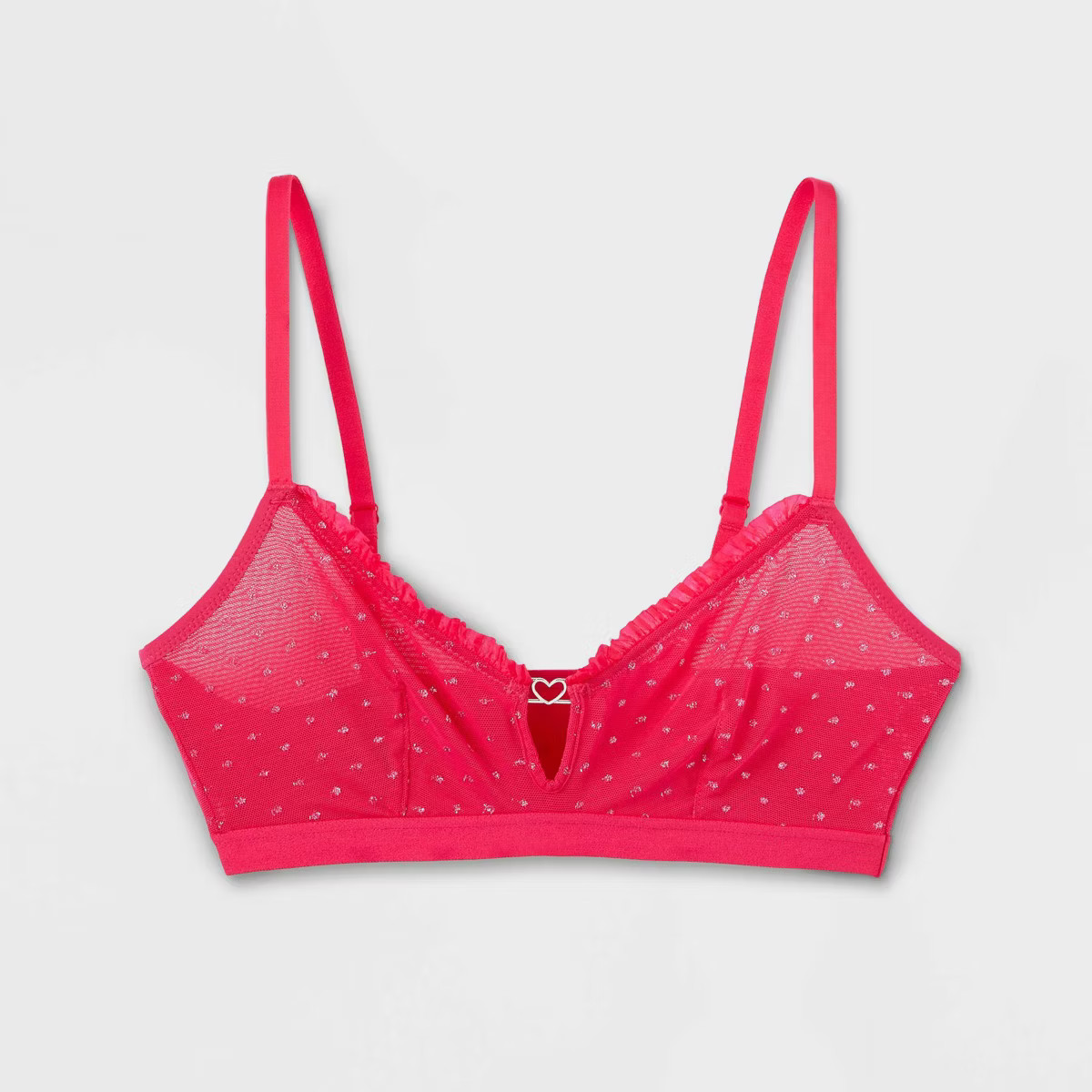 Women's Polka Dot Mesh Bralette - Colsie™ | Target