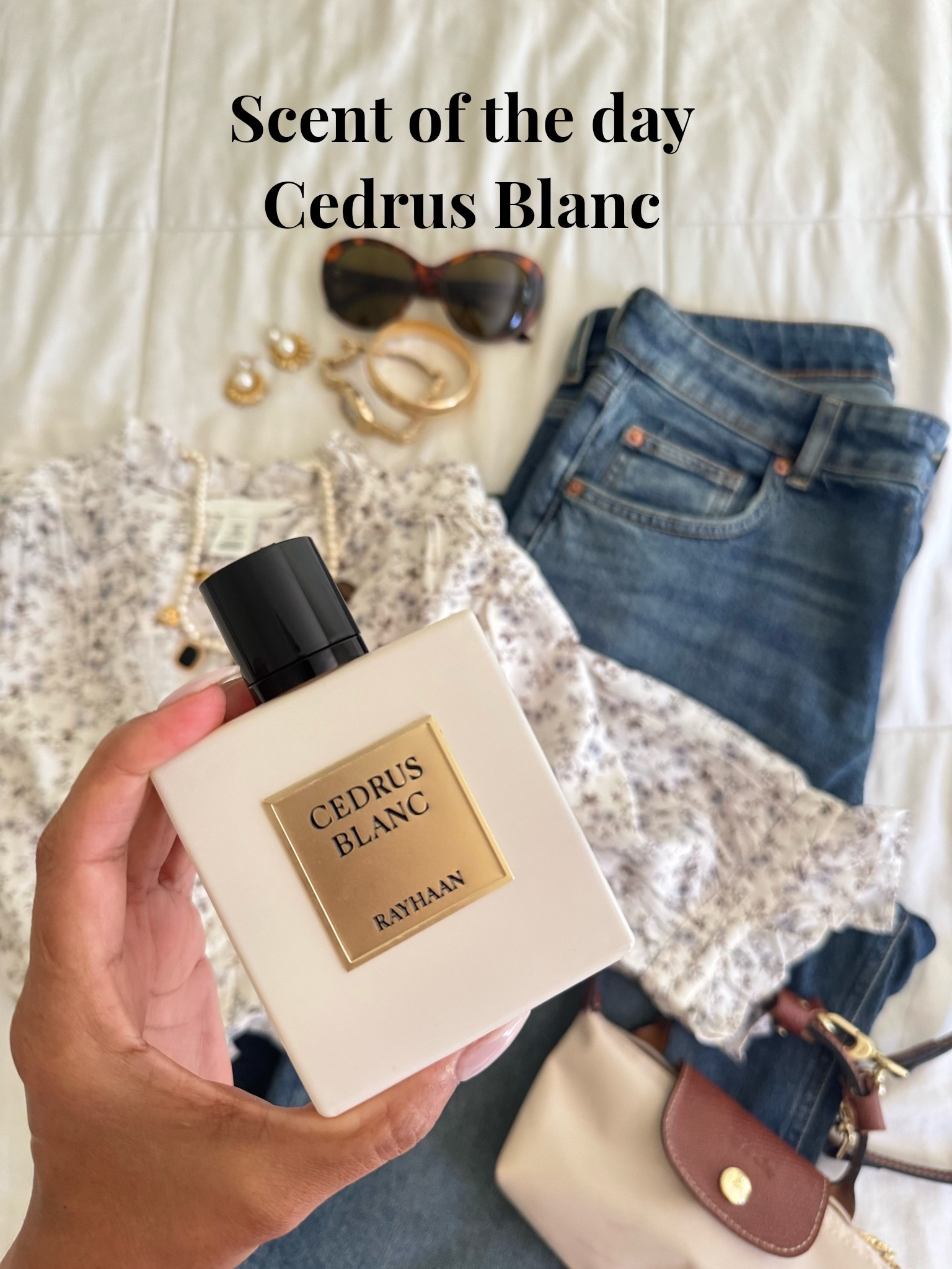 When the scent dictates your outfit. 
RayHaan Cedrus Blanc.