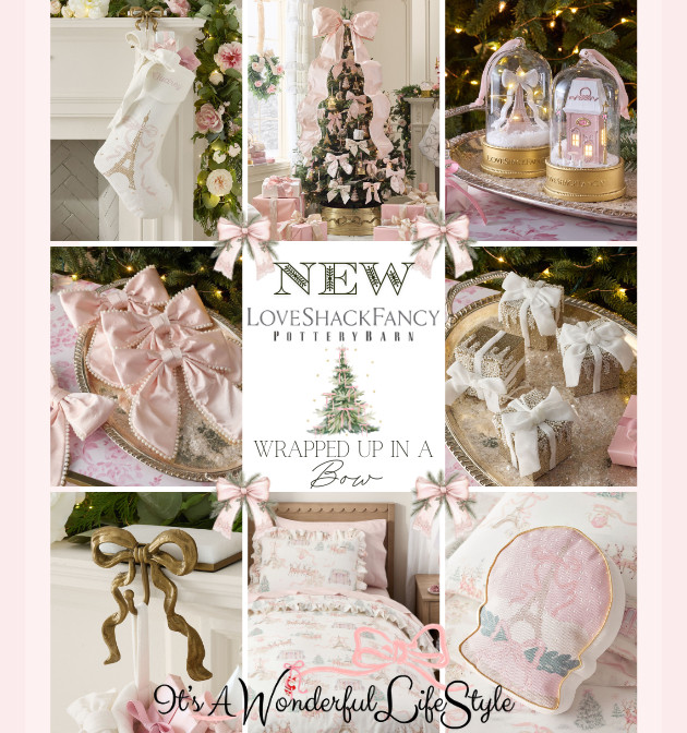 Stop scrolling, bow lovers… 🎀🎄 LoveShackFancy x Pottery Barn Teen just wrapped Christmas in pink bows, and I want it ALL! From the dreamy tree and Eiffel Tower stocking to the sweetest holiday bedding, every detail is pure Christmas magic. ✨

Swipe through and tell me: which piece would be first on your wish list? Mine might have to be those gorgeous bow ornaments! 🎀

Follow along for more feminine Christmas finds, festive fashion, and all the prettiest things coming this season! 🤍

@loveshackfancy @pbteen #LoveShackFancy #ChristmasDecor #PinkChristmas #CoquetteChristmas #HolidayFinds 

 #LTKSeasonal #LTKHome