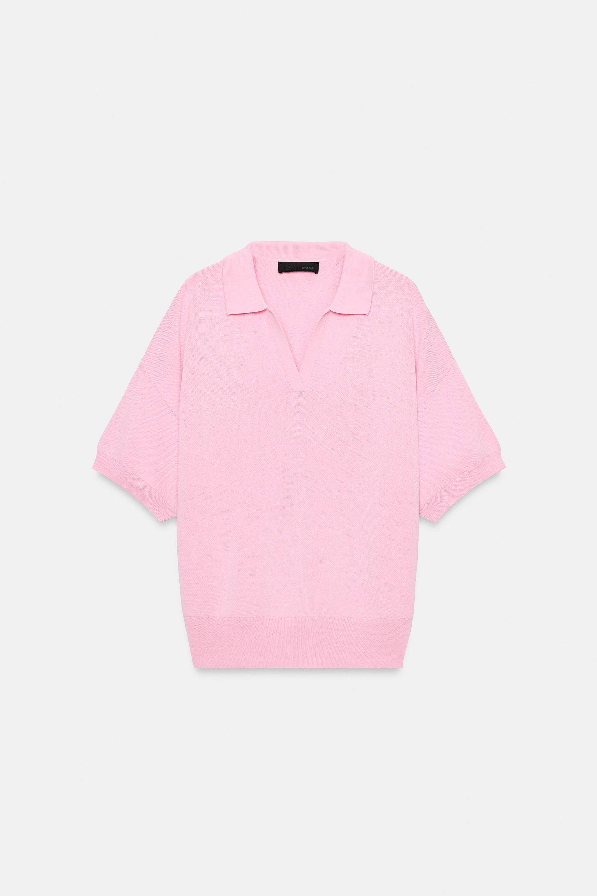 SHORT SLEEVE KNIT POLO SHIRT | Zara UK