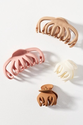 Octopus Hair Claw Clips, Set of 4 | Anthropologie (US)
