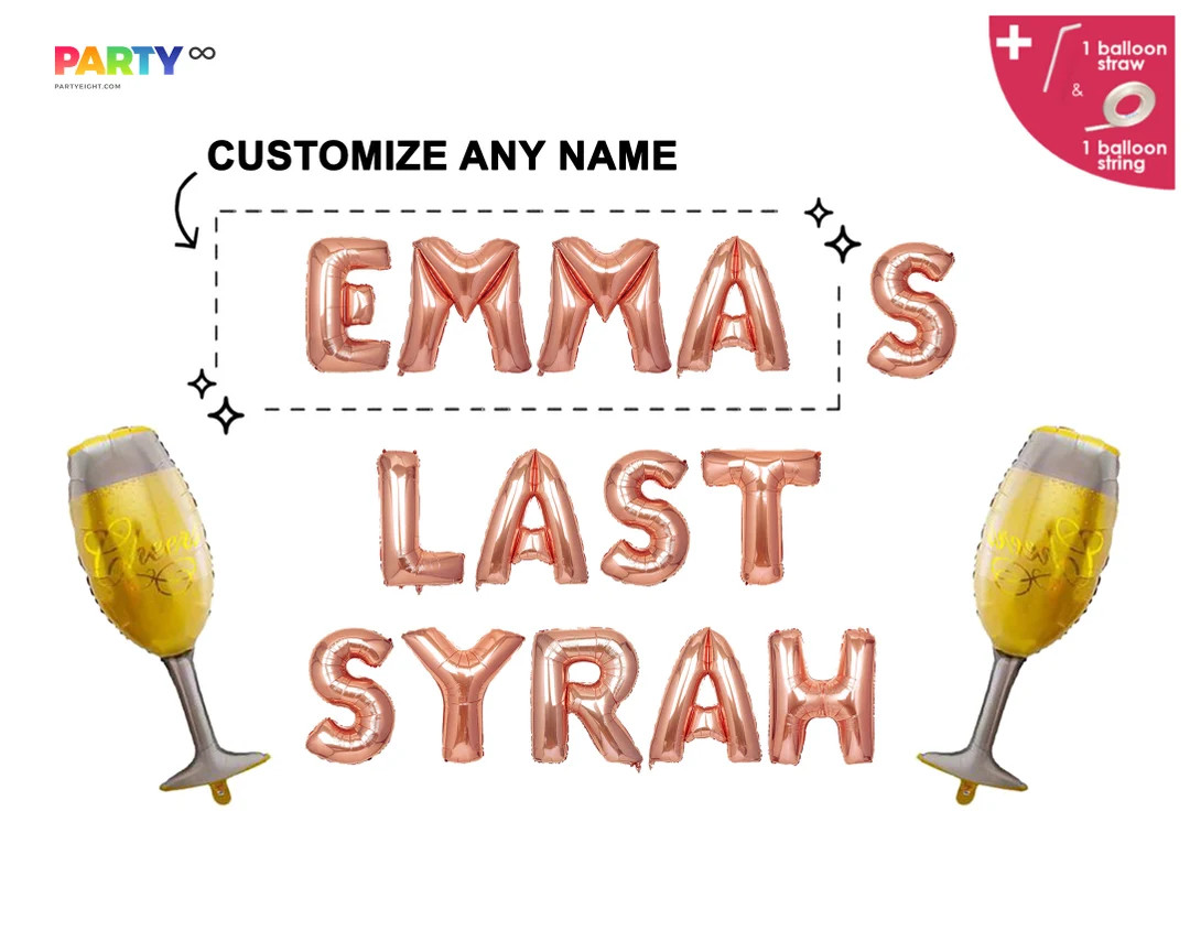 Personalized Last Syrah Bachelorette Party Banner  Vino - Etsy | Etsy (US)