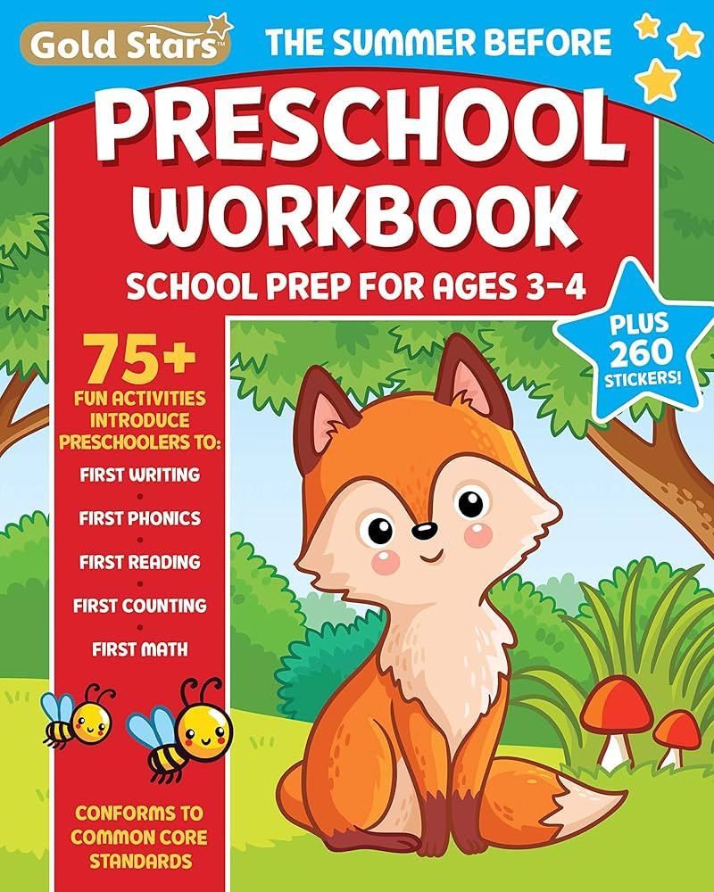 The Summer Before Preschool Workbook School Prep for Ages 3 - 4: 75+ Activities, First Writing, F... | Amazon (US)